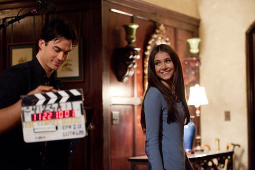  The Descent (EP212) behind the scenes pic: Ian & Nina