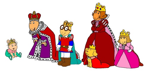  Arthur and his family - Royalty