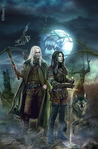  Dhampir Czech Cover Picture Magiere, Leesil and Chap