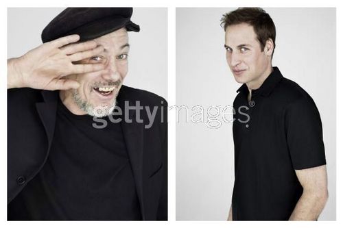  Prince William And Jeff Hubbard Iconic Diptych تصویر Shoot For Crisis Charity