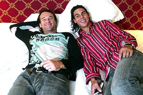 Rafa Nadal and Carlos Moya in bed : 2 most sexiest world's number one in tennis !!!!!