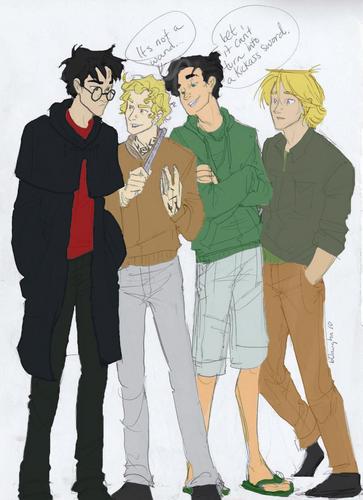 harry, jace (<3), Percy , Peeta