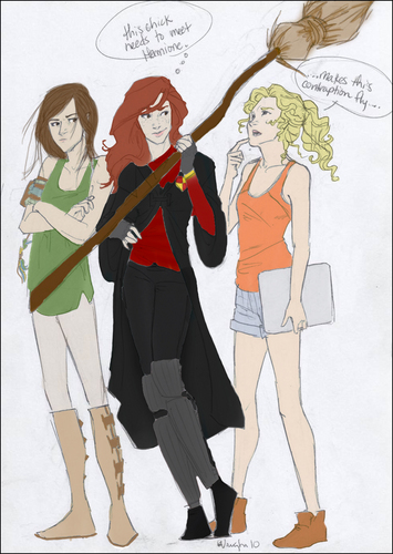  katniss, ginny, and annabeth
