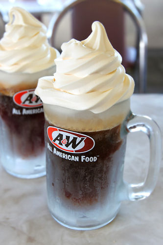  root बीयर, बियर float a&w