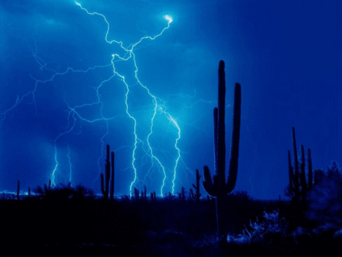  Blue lightning