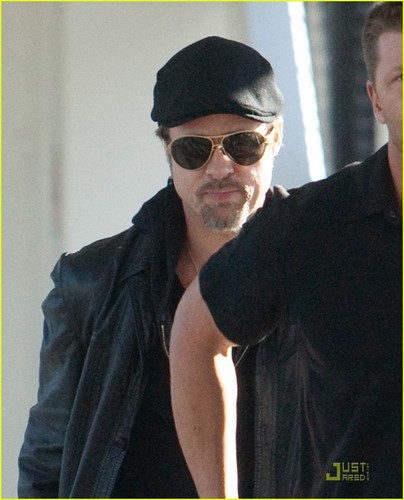  Brad Pitt At Lax 2011