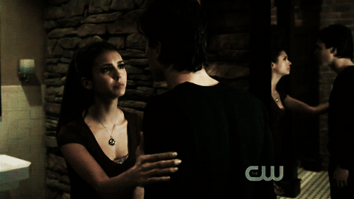  Elena holding Damon's arm <3 [2x13]