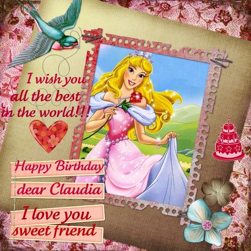 Happy Birthday Claudia!!!!!