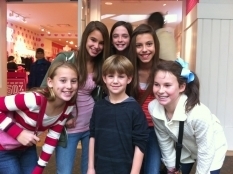  Matty with some girls at mall