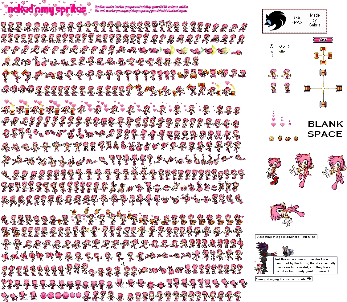 Naked Amy Sprites.