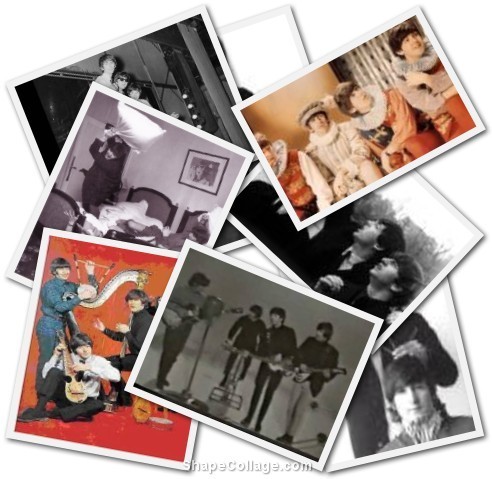 The Beatles photo collage
