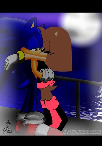 melony and sonic first kiss