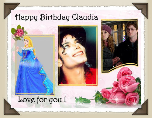  (¯`*•.¸ ಌಌ Happy Birthday Claudia ಌಌ¸.•*´¯)
