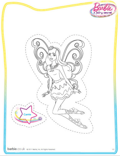  Barbie: A Fairy Secret (coloring/printable)