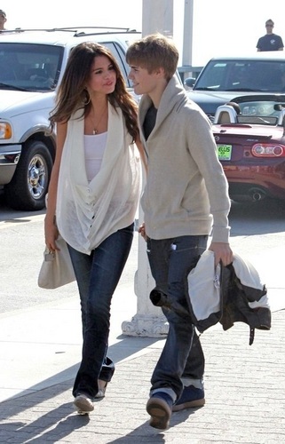  February 6 - With Justin Bieber In Santa Monica, 2011