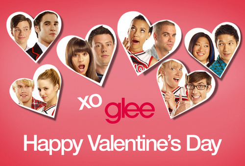  Glee celebrate the Valentine's siku !