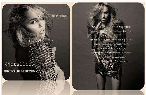  Miley Cyrus 2012 Metallic Album Cover and Tracklist-GnB1011 @ YouTube