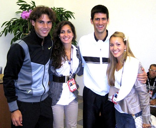  Nadal ,Djokovic ,Xisca and Jelena is the smallest ?