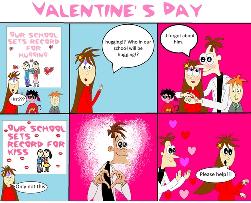  comic Valentine's dia
