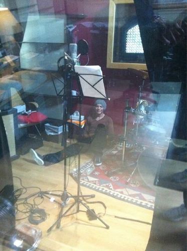  louis stuck in a recording booth
