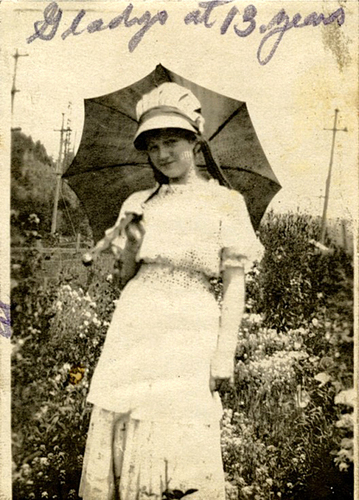  Marilyn's mother, Gladys, aged 13