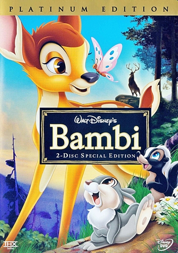  Bambi - Two-Disc Platinum Edition Дисней DVD Cover