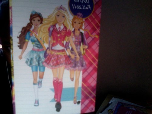  búp bê barbie Princess Charm School- poster inside FS DVD