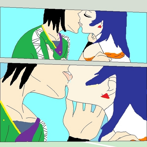  Fabia and Shun amazing baciare