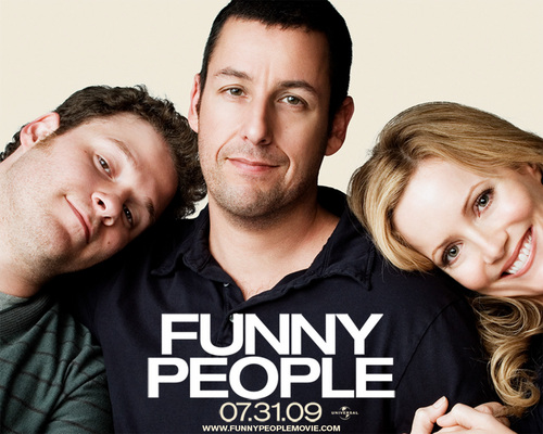  Leslie, Adam Sandler & Seth Rogen in Funny People