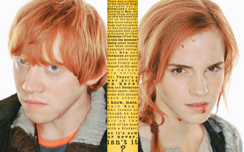 Ron & Hermione Kiss Quote