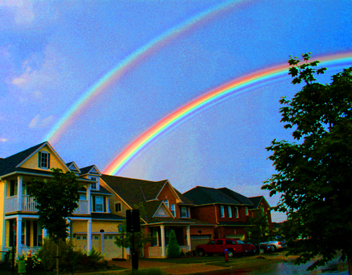  double pelangi, rainbow