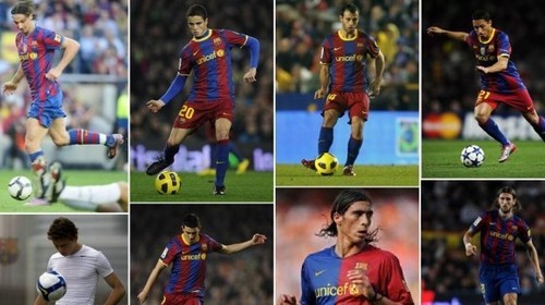  Afellay & other Barca players