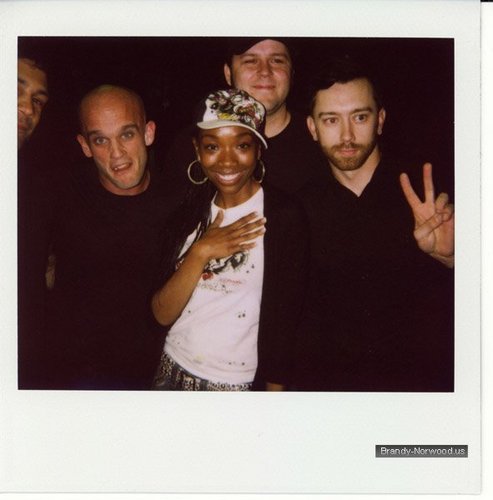  brandy @ Boost Mobile RockCorps tamasha - Backstage Polaroids