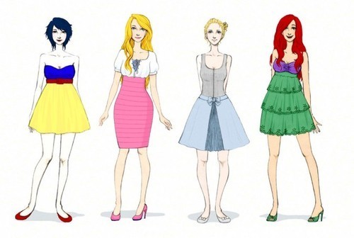  ডিজনি princesses’ new clothes