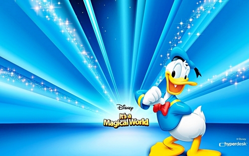  Walt Disney kertas-kertas dinding - Donald itik