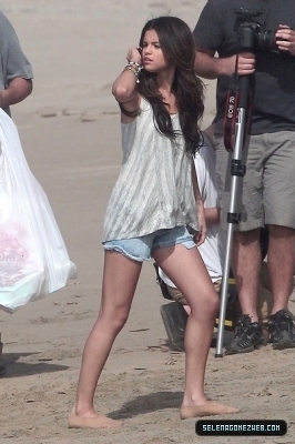 Selena Shooting music video 2011