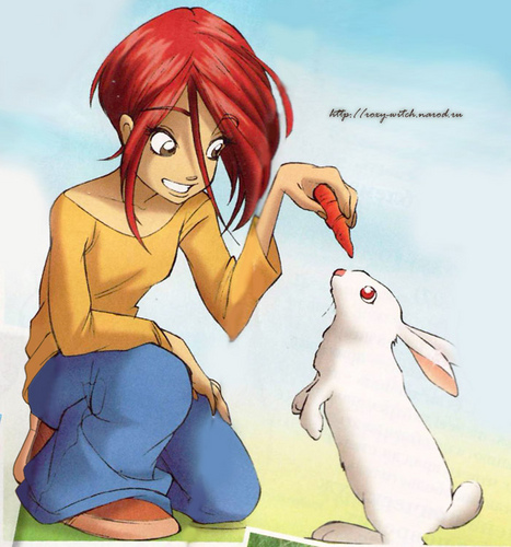 Will Vandom with a rabbit