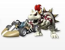  dry bowser on mario kart wii
