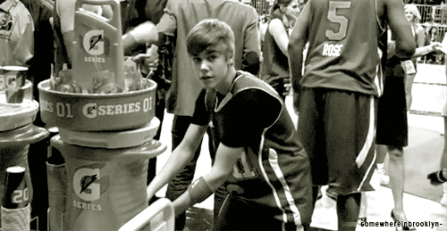  Justin at NBA All-Star Celebrity Game