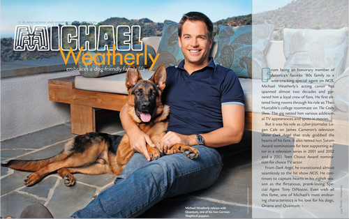 Michael Weatherly Healthypet Magazine