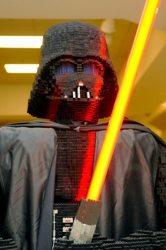  Michael's life size lego Darth Vader