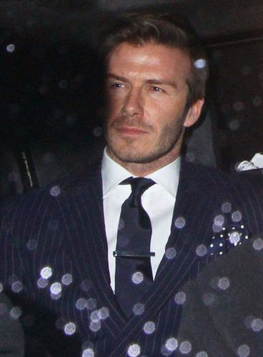  David Beckham at 런던 fashion week party Feb 22 2011