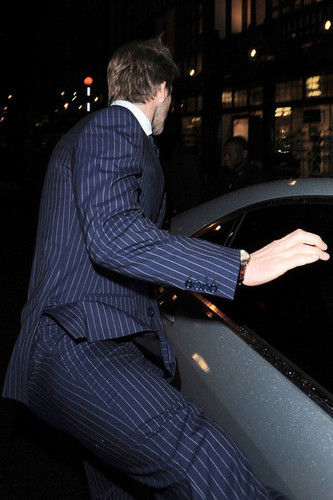  David and Victoria Beckham in Mayfair for Fashion Week - February 21, 2011