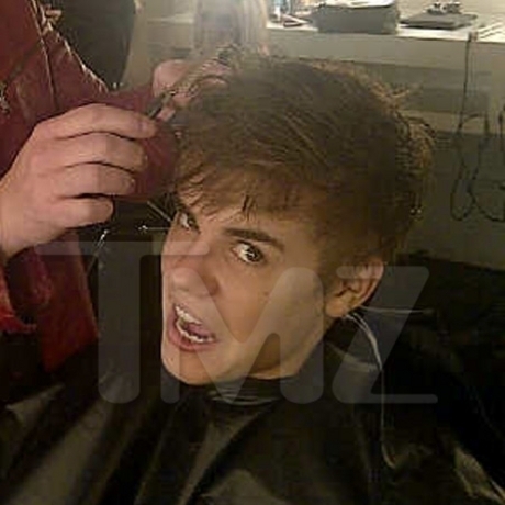  Justin's new short haircut