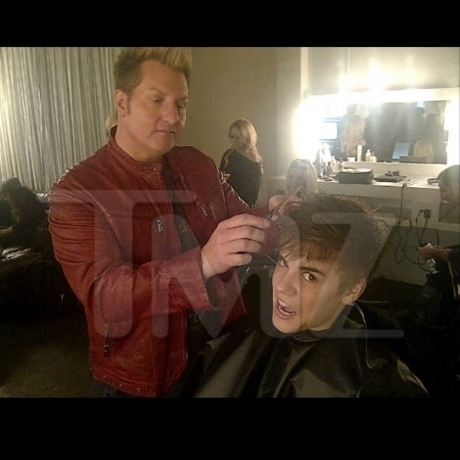  Justin's new short haircut