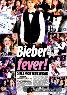  Magazine artikulo for Justin in February 2011
