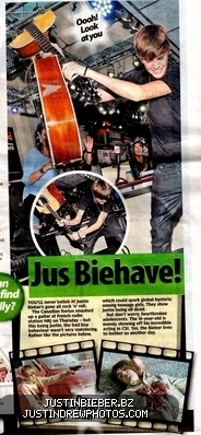  Magazine makala for Justin in February 2011