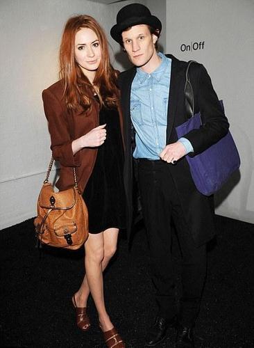  Matt & Karen at লন্ডন Fashion Week 20/2/11