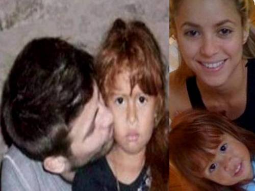  Piqué,Shakira and their child in 2007