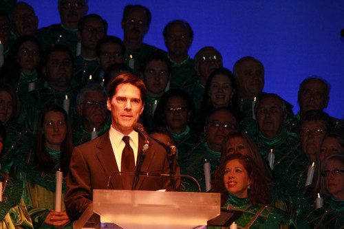 Thomas at the Candlelight Processional